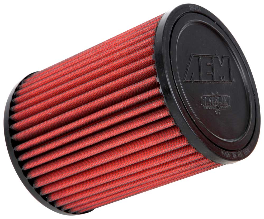 AEM - AEM DryFlow Air Filter - AIR FILTER; 3"FLG, 5"OD, 6-1/2"H DRY FLOW (21-2036DK)