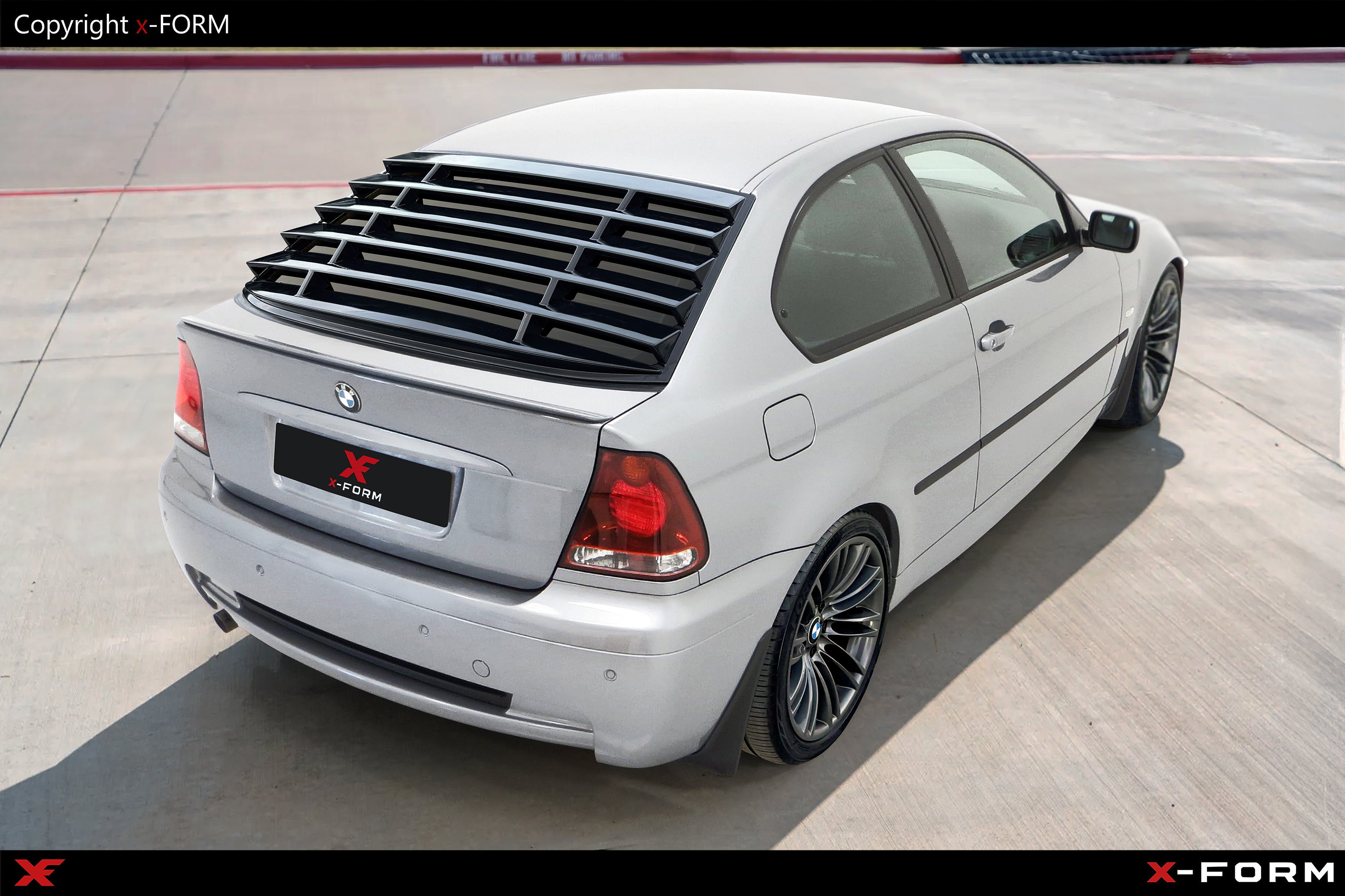 BMW E46 Compact rear window blind, Windows Louver, ABS