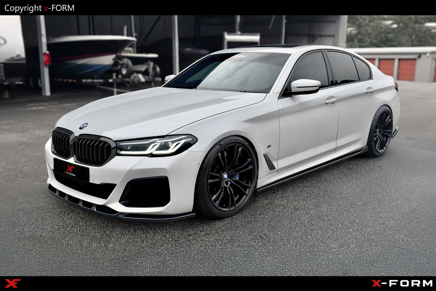 BMW G30/G31 M-Package Facelift Glossy Black ABS Cup Side Skirts