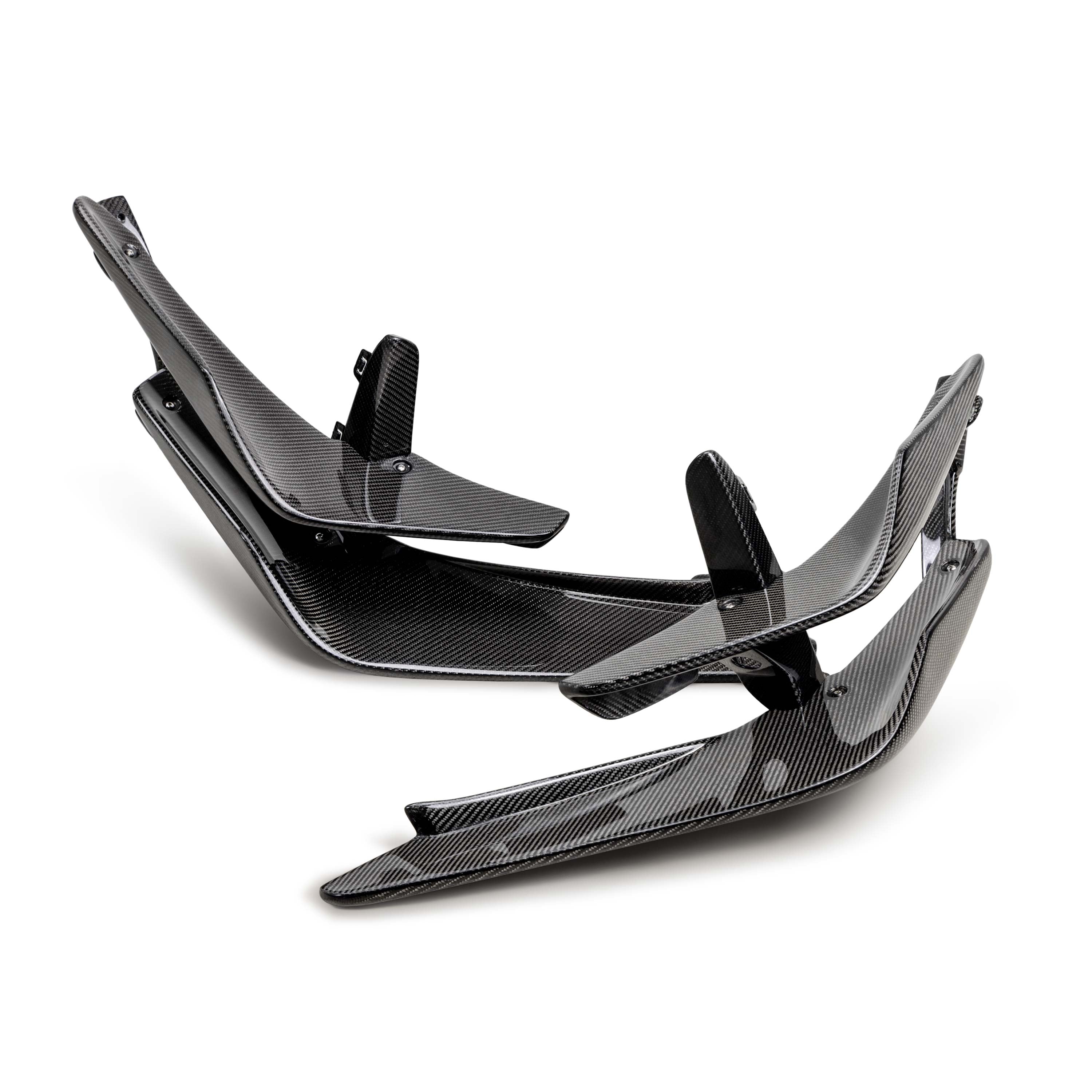 Carbon fiber front bumper canards for 2023-2024 Honda Civic Type-R