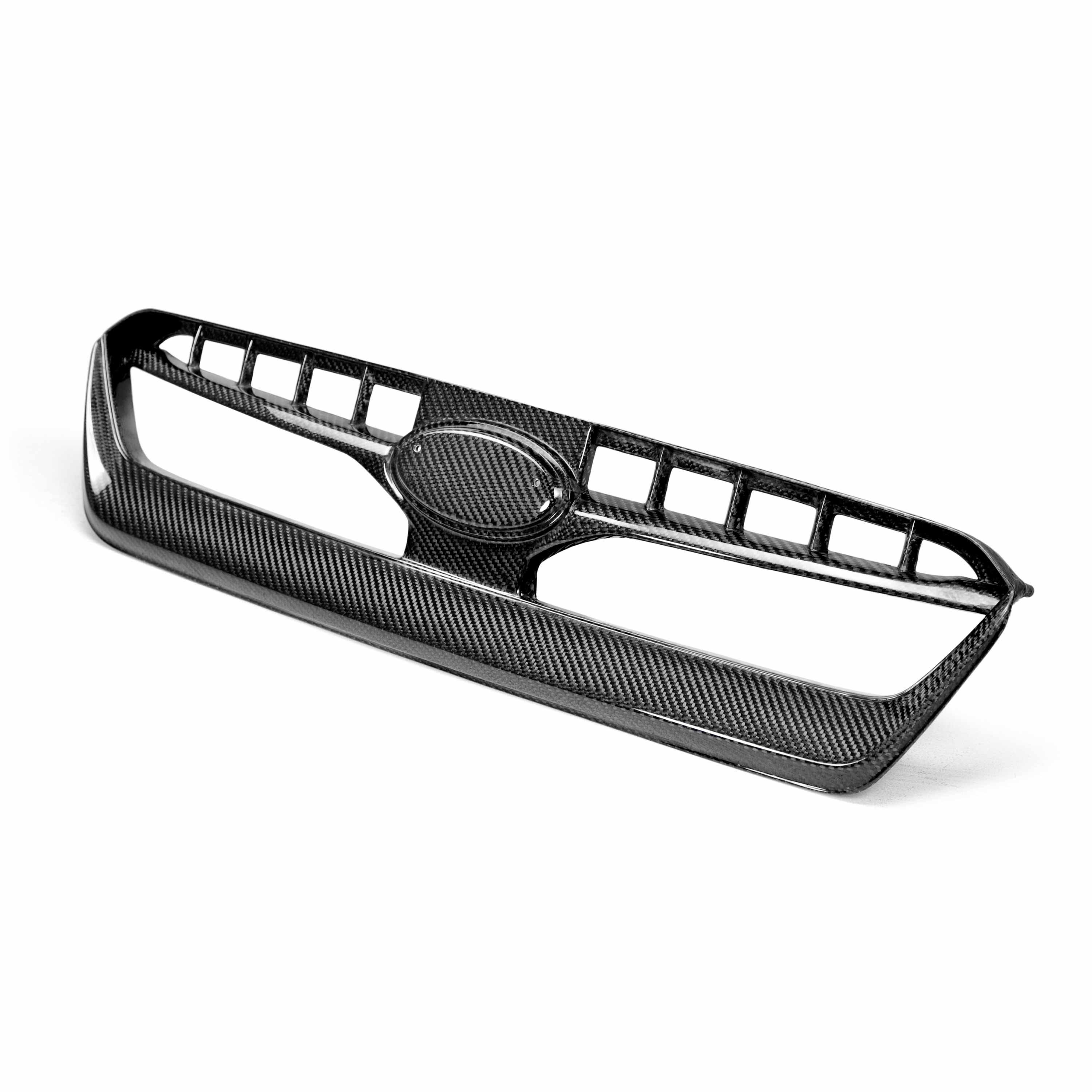 Image of OE-style carbon fiber front grille for 2015-2017 Subaru WRX/STi