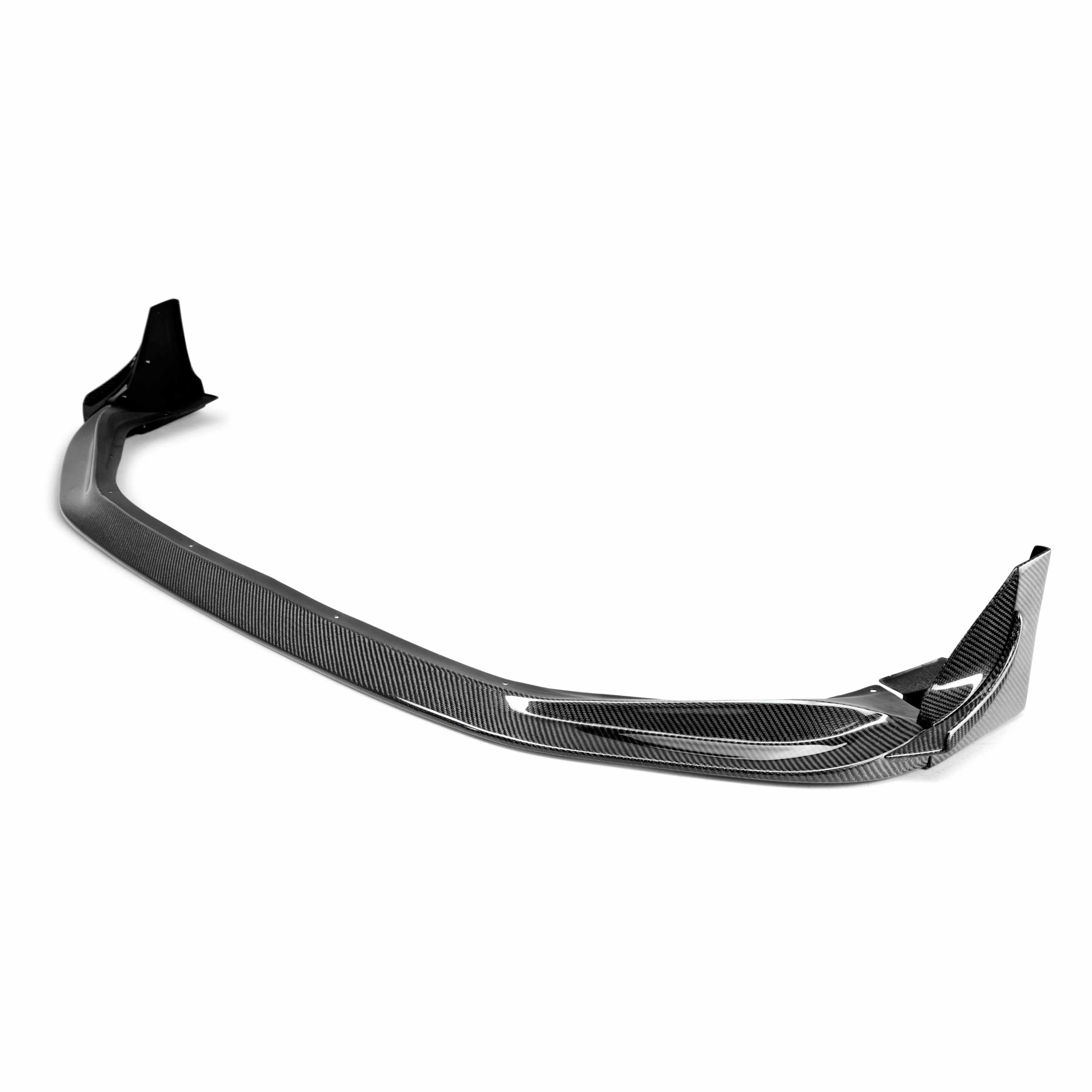Image of FP-style carbon fiber front lip for 2014-2016 Lexus IS 250/350, F Sport only.