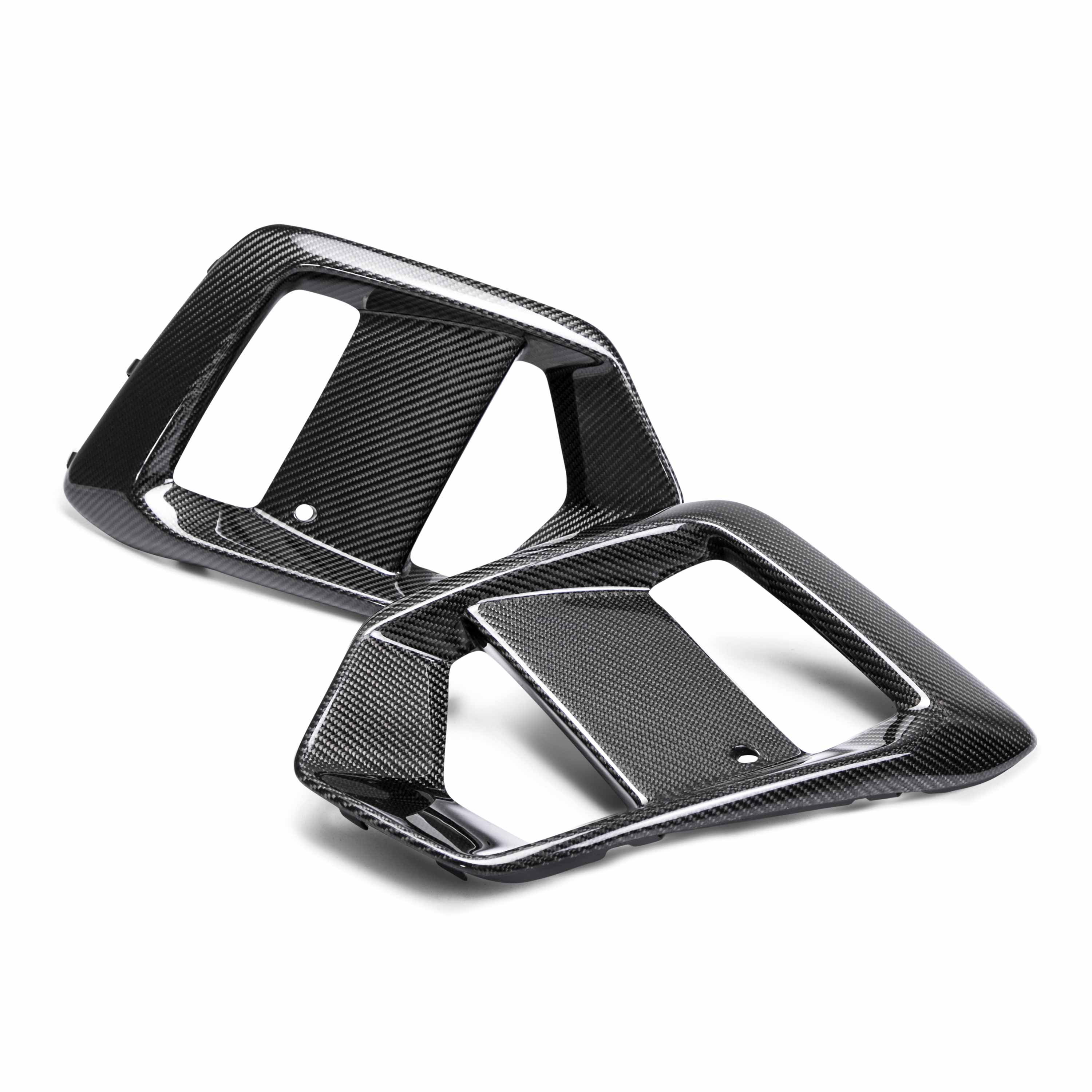 Image of Carbon fiber fog light surround for 2016-2018 Ford Focus RS