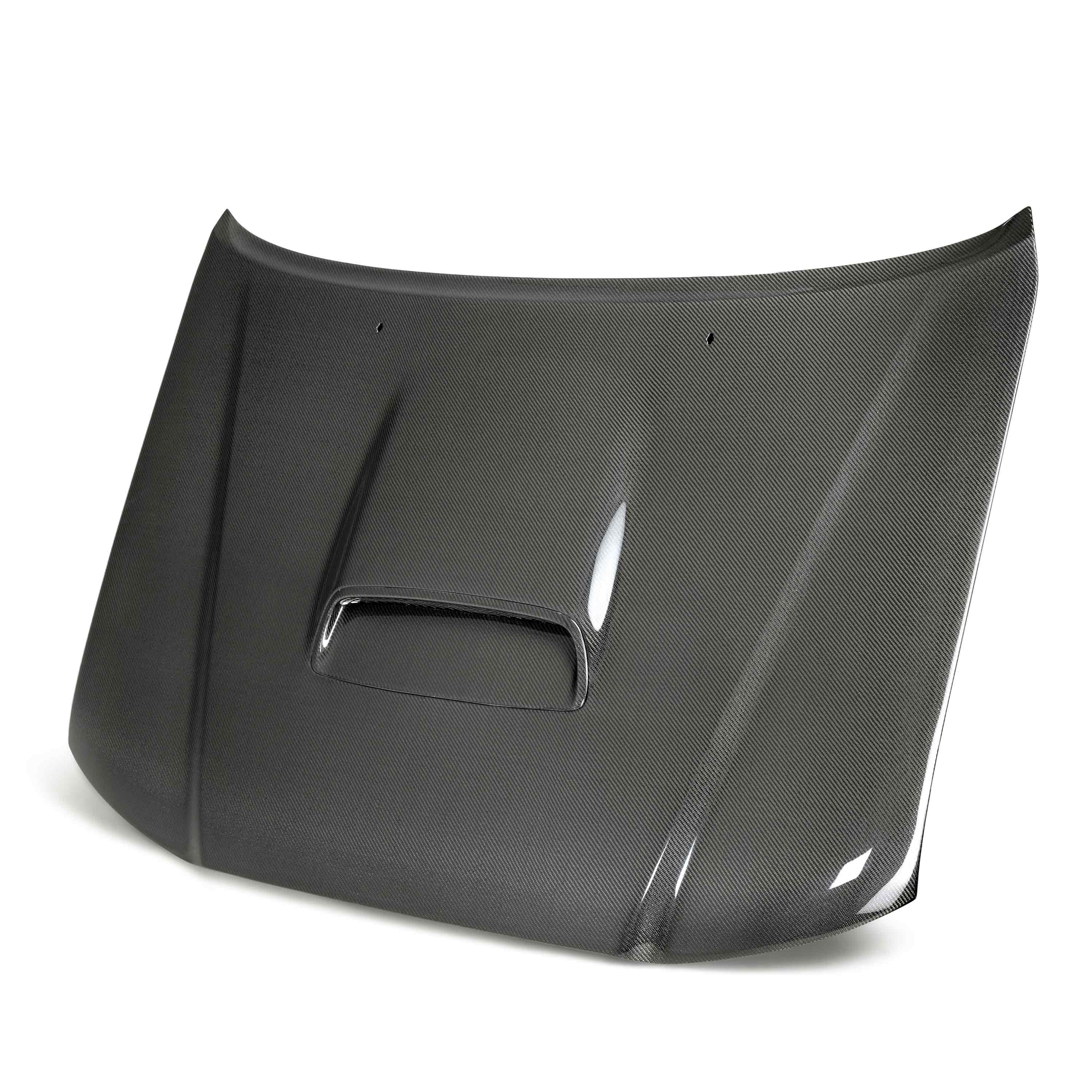 Image of TR-style carbon fiber hood for 2005-2011 Toyota Tacoma