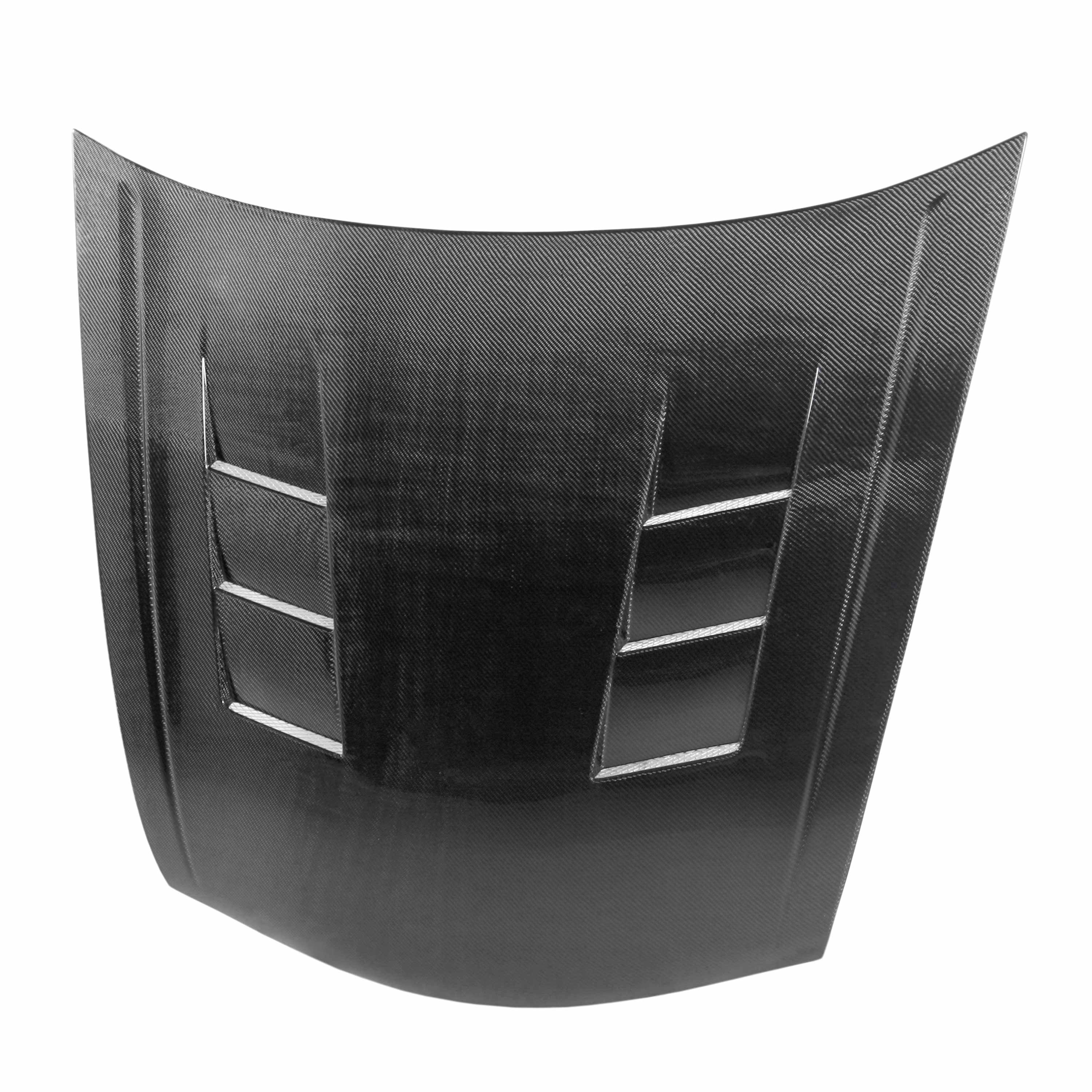 Image of TS-style carbon fiber hood for 2008-2012 Honda Accord 4DR