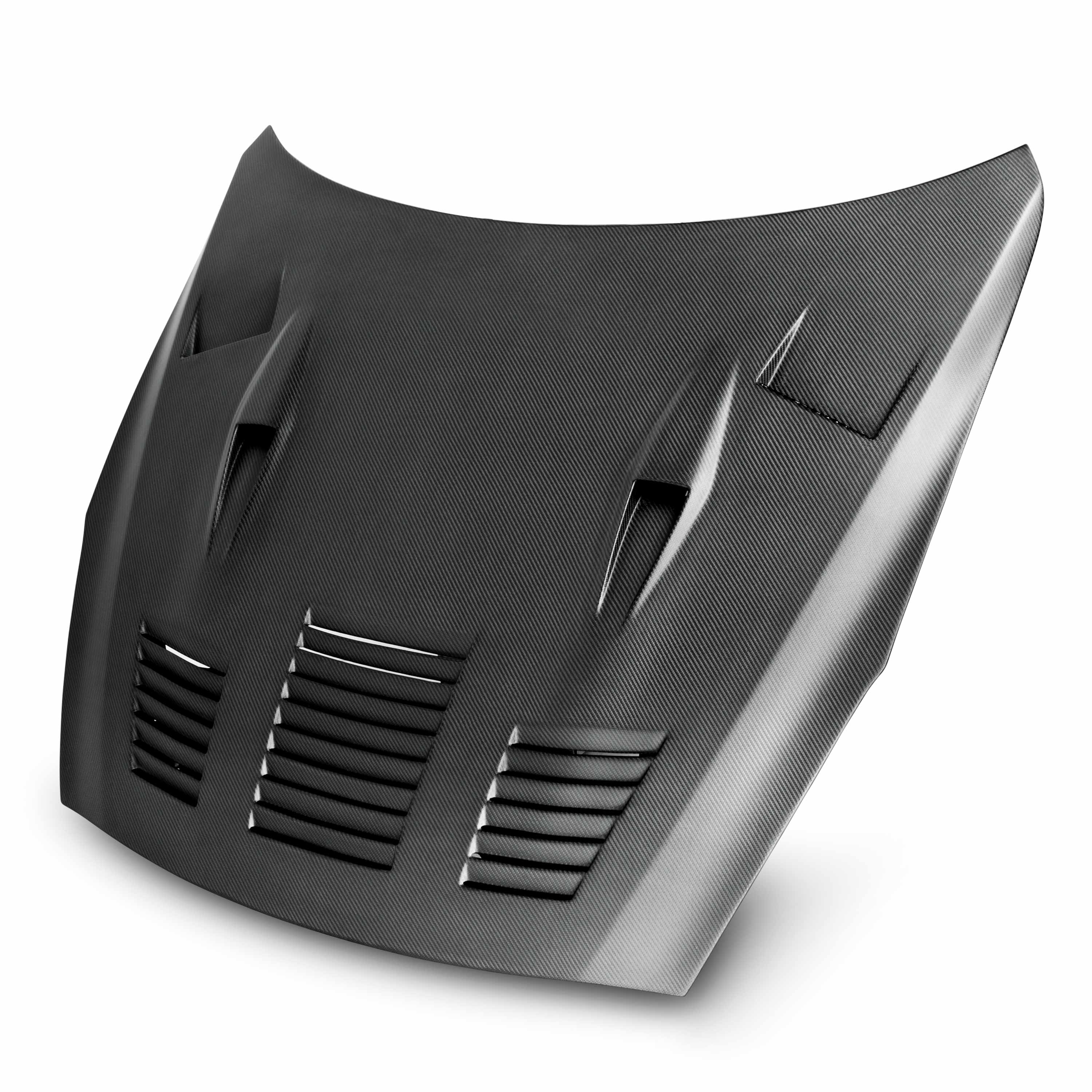 Image of GTII-style dry carbon fiber hood for 2009-2016 Nissan GTR - Matte finish