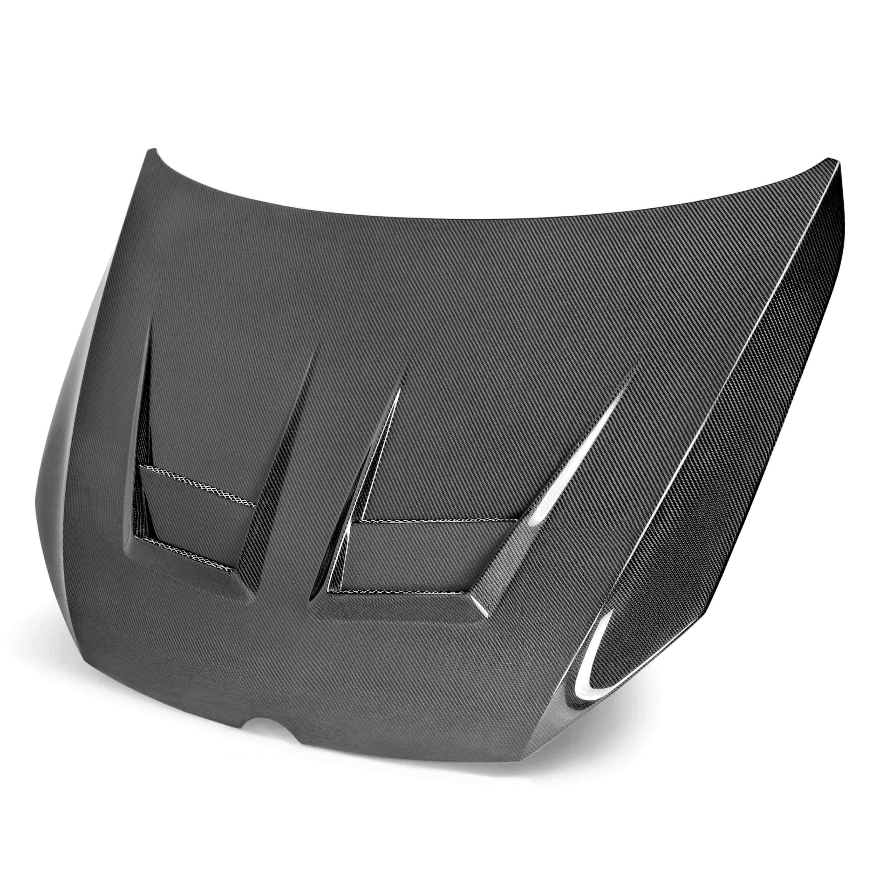 Image of DV-style carbon fiber hood for 2015-2021 VW Golf MK7