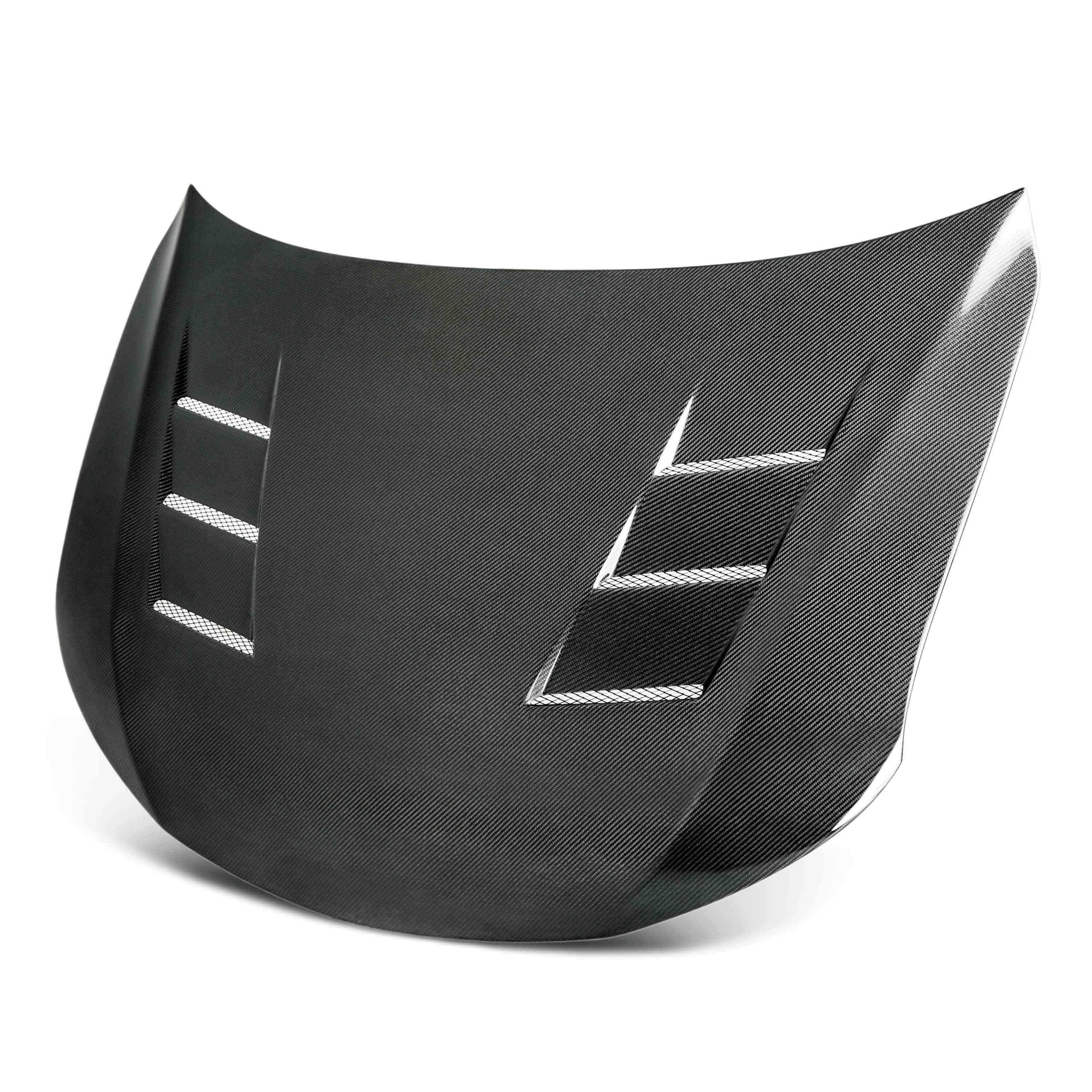 Image of TS-style carbon fiber hood for 2014-2016 Scion TC