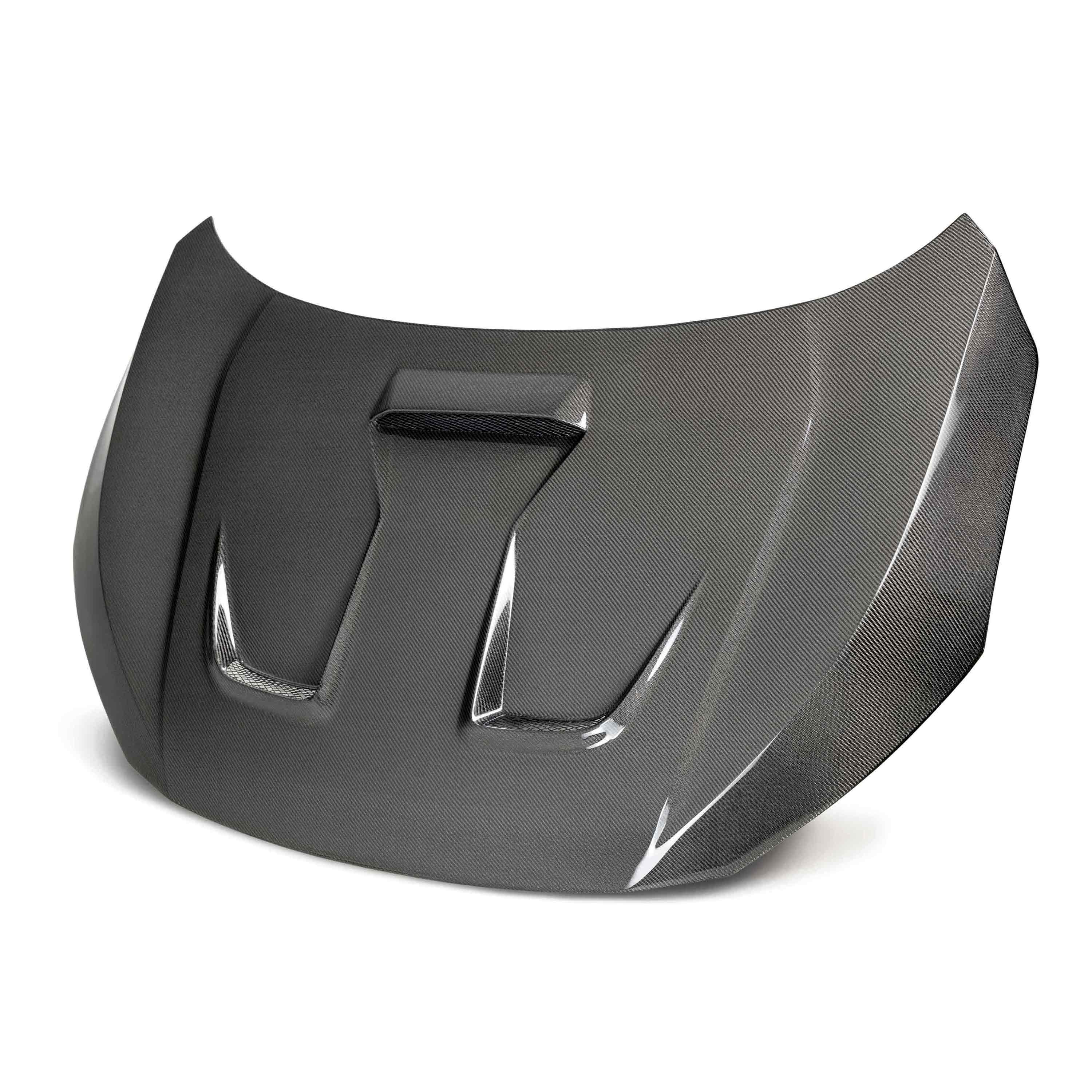 Image of MR-style carbon fiber hood for 2017-2020 Honda Civic Type R