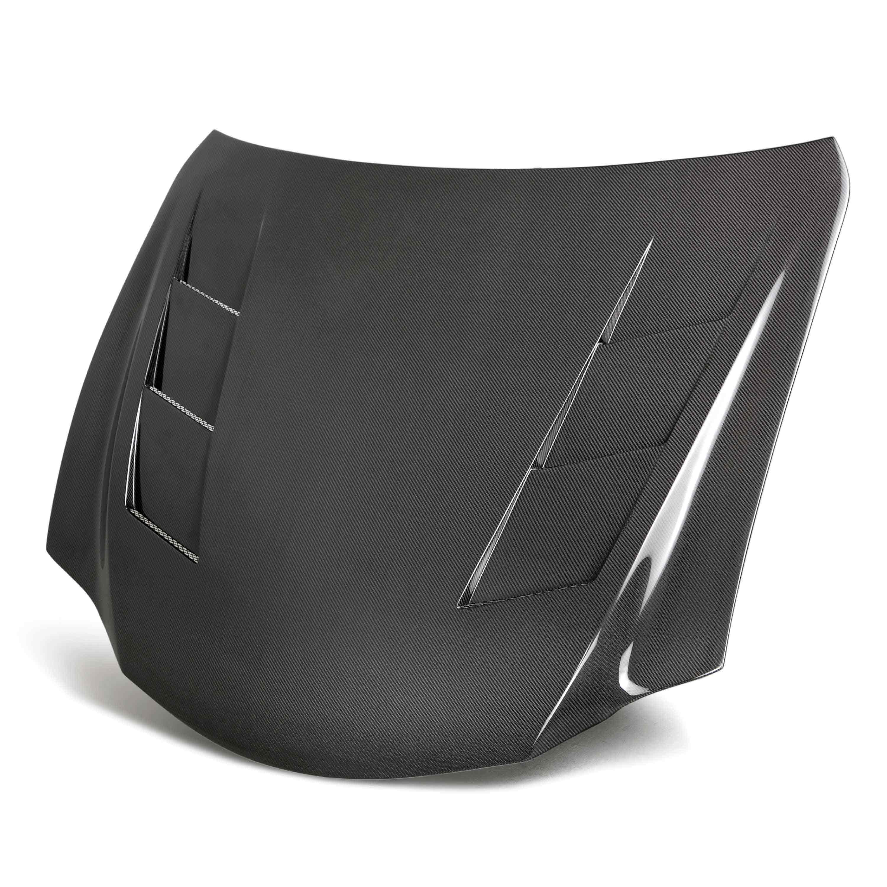 Image of TS-style carbon fiber hood for 2017-2022 Lexus RC (Does not fit RCF)