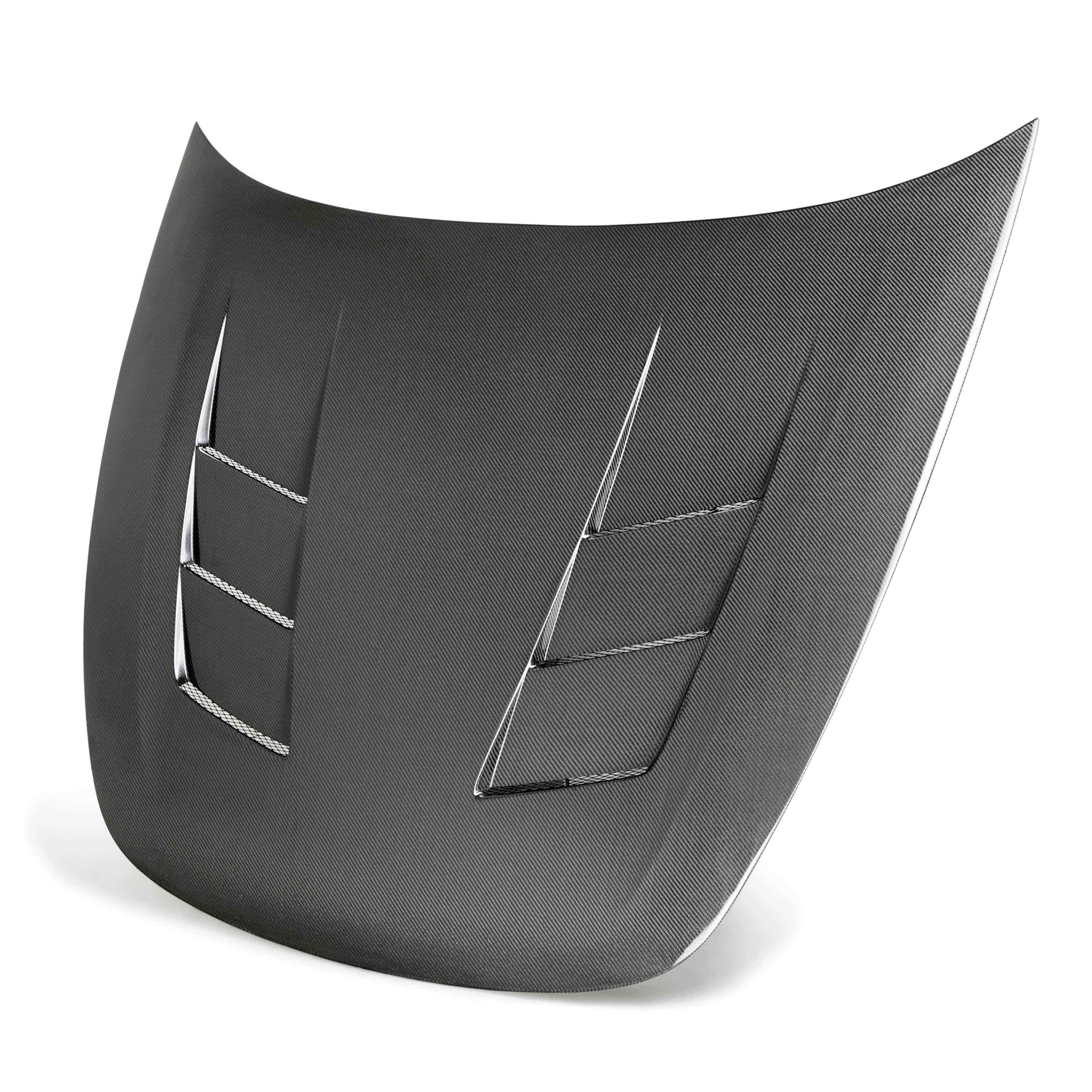Image of TS-style carbon fiber hood for 2018-2023 Kia Stinger