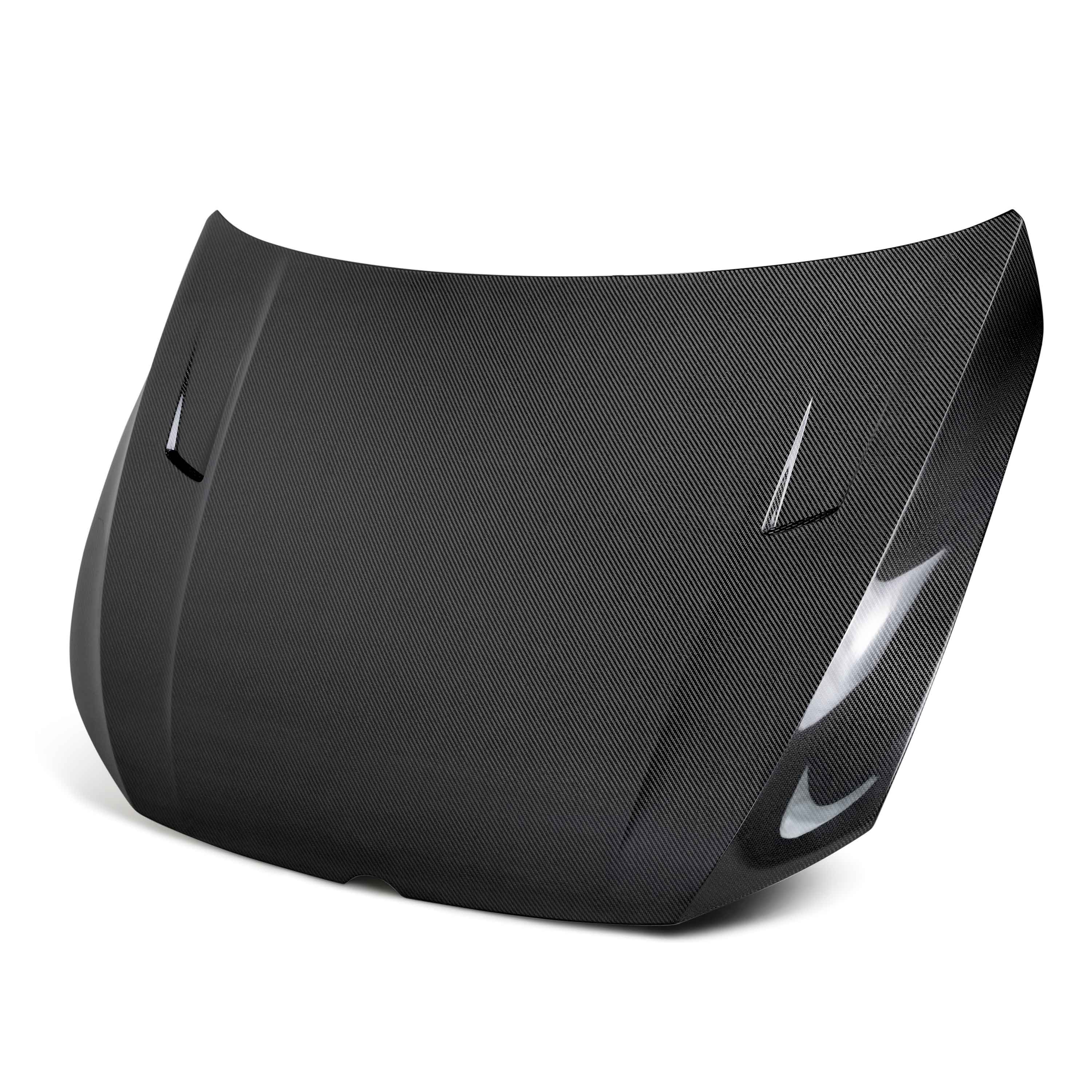 Image of TM-style carbon fiber hood for 2022 VW Golf MK8