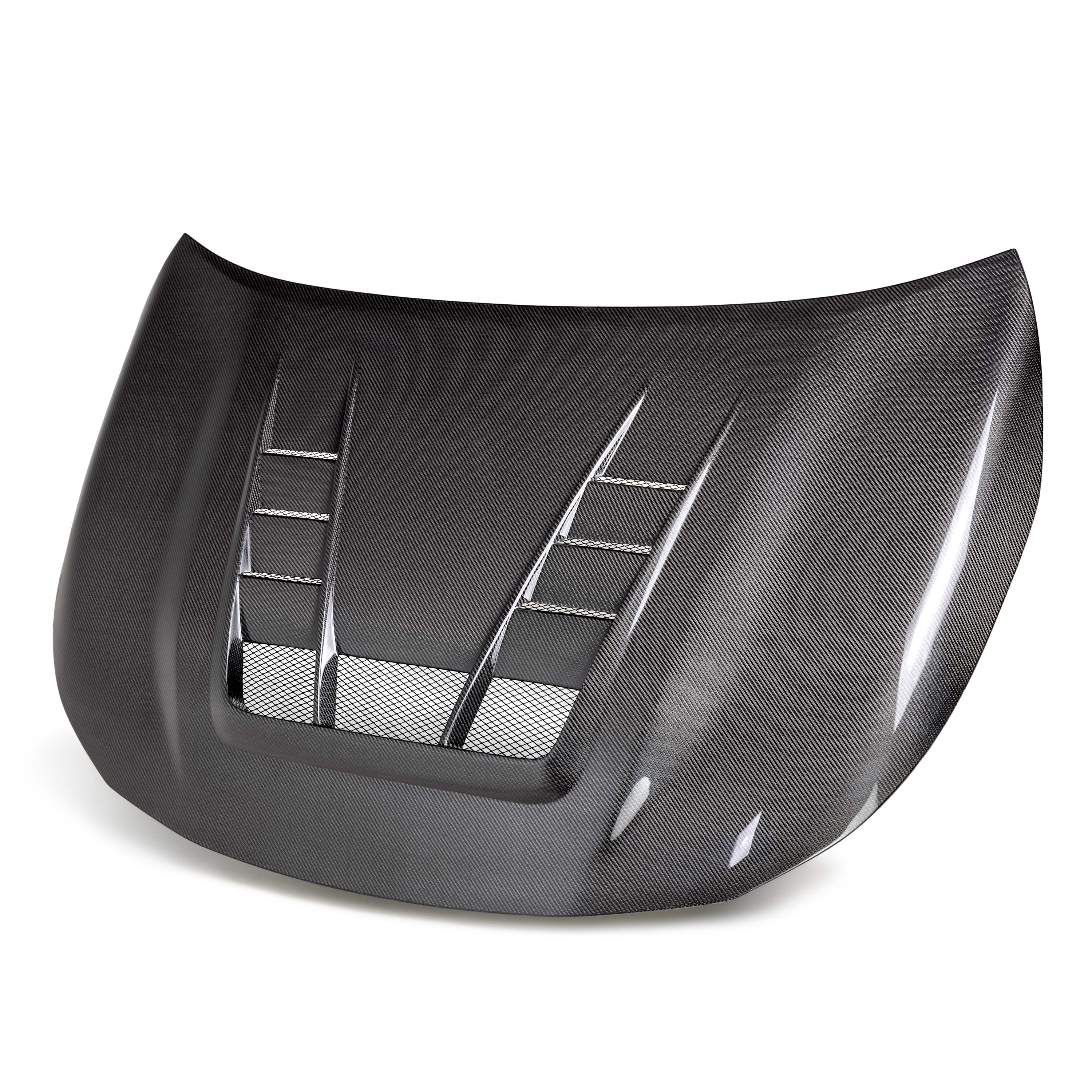 Image of TV-style double-sided carbon fiber hood for 2023-2024 Toyota GR Corolla