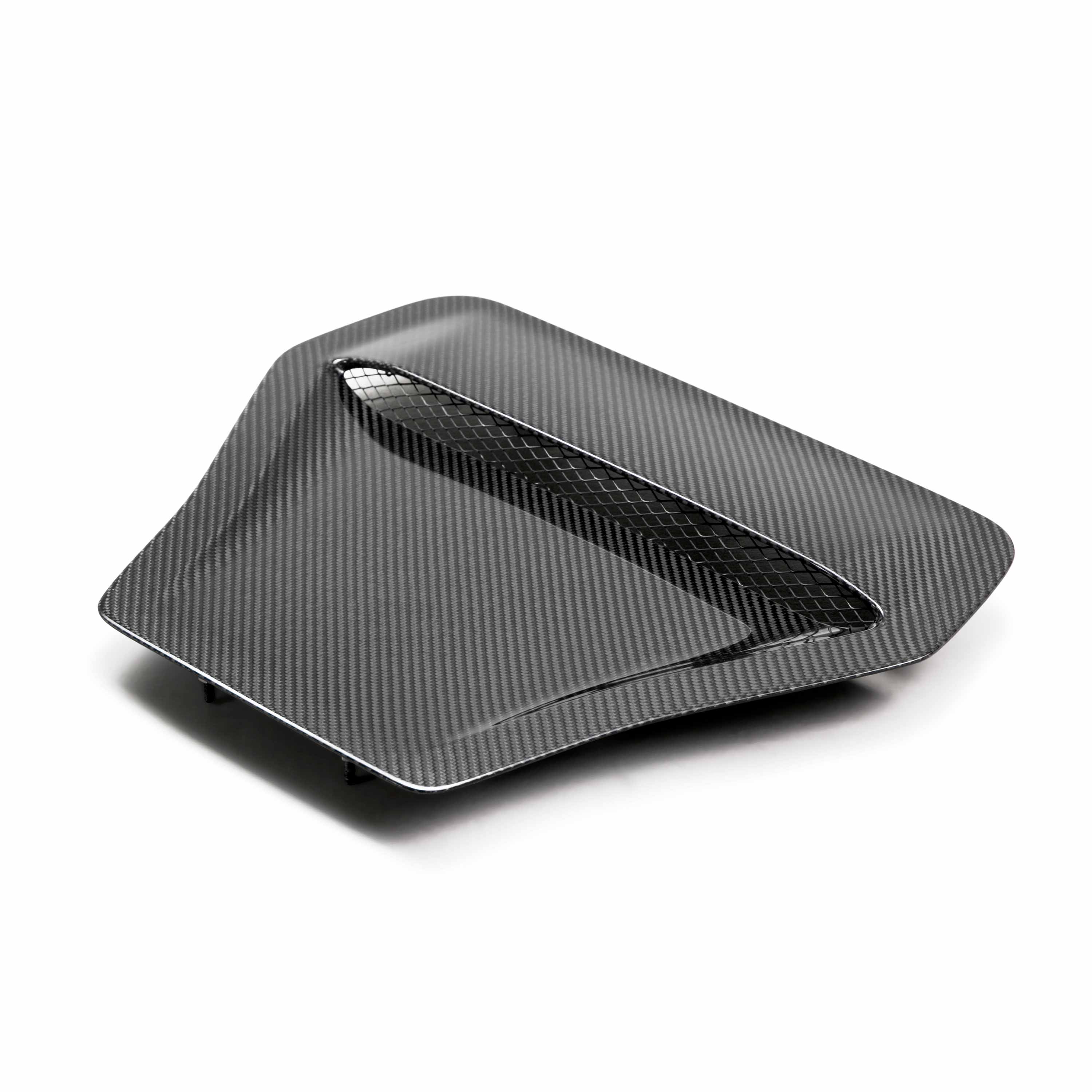 Image of OE-style carbon fiber hood scoop for 2017-2021 Honda Civic Type R