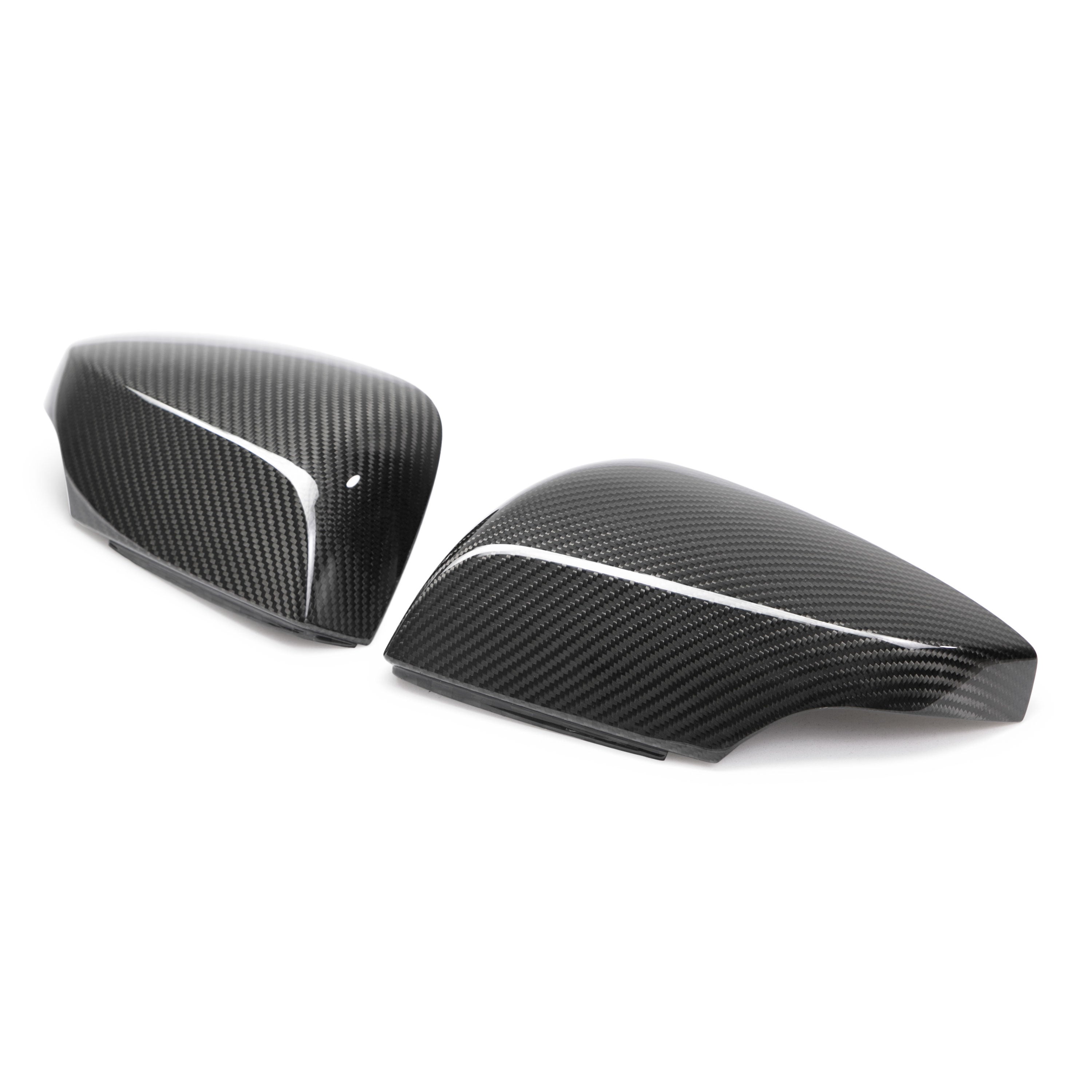 Carbon fiber mirror cover replacements for 2015-2021 Subaru WRX/STi