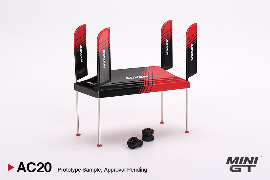 Image of Mini GT - 1/64 Paddock Service Tent Set (Advan)
