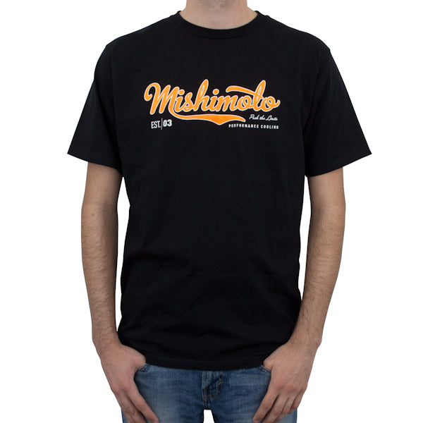 Mishimoto Mens Athletic Script T-Shirt, Black, XXL