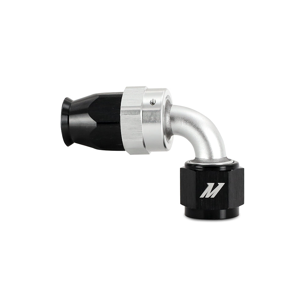 Aluminum PTFE -6AN 90 Degree Fitting, Black