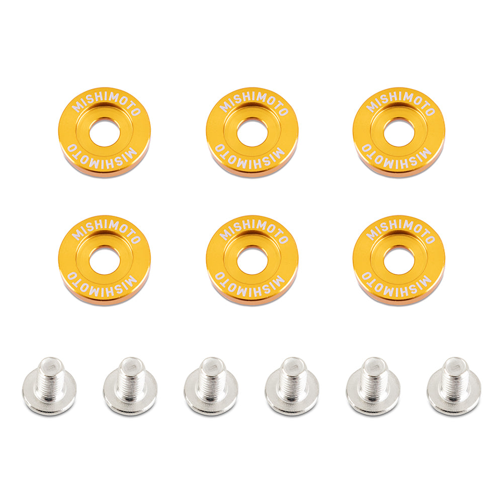 Image of Fender Washer Kit Large 6pcs Gold Mishimoto