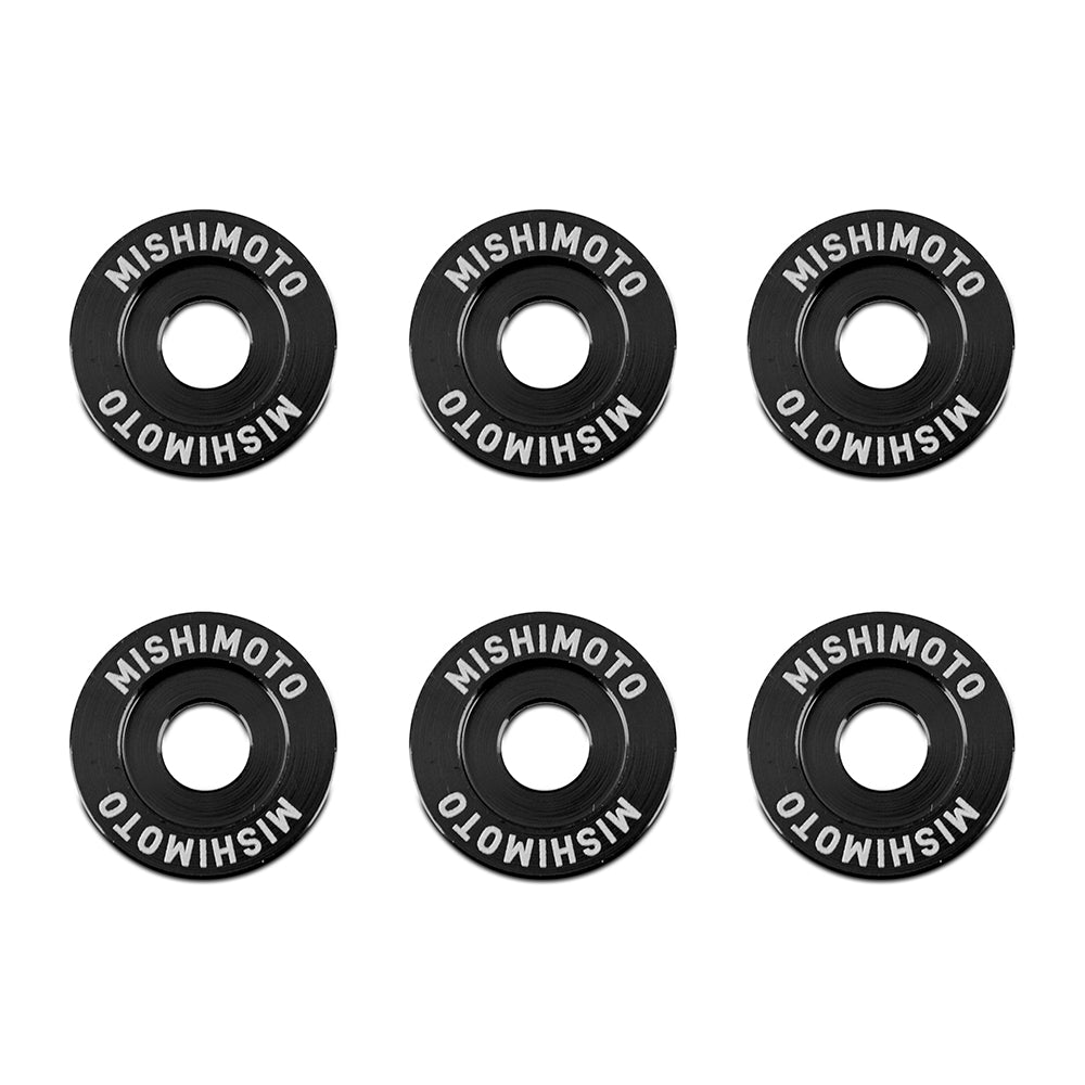 Image of Fender Washer Kit Small 6pcs Black Mishimoto