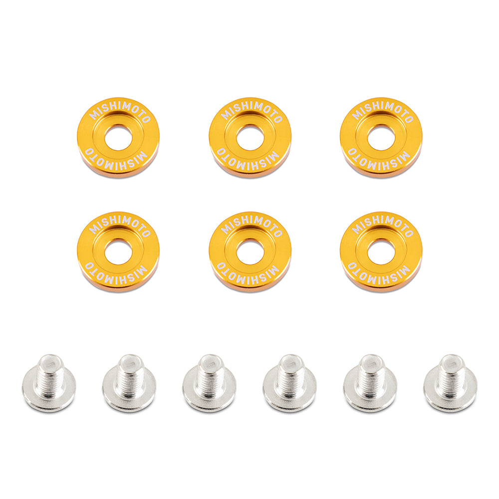 Image of Fender Washer Kit Small 6pcs Gold Mishimoto