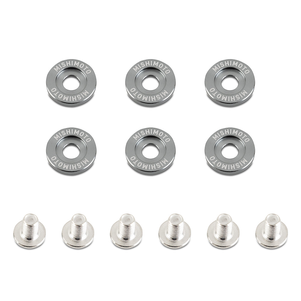 Image of Fender Washer Kit Small 6pcs Gunmetal Mishimoto