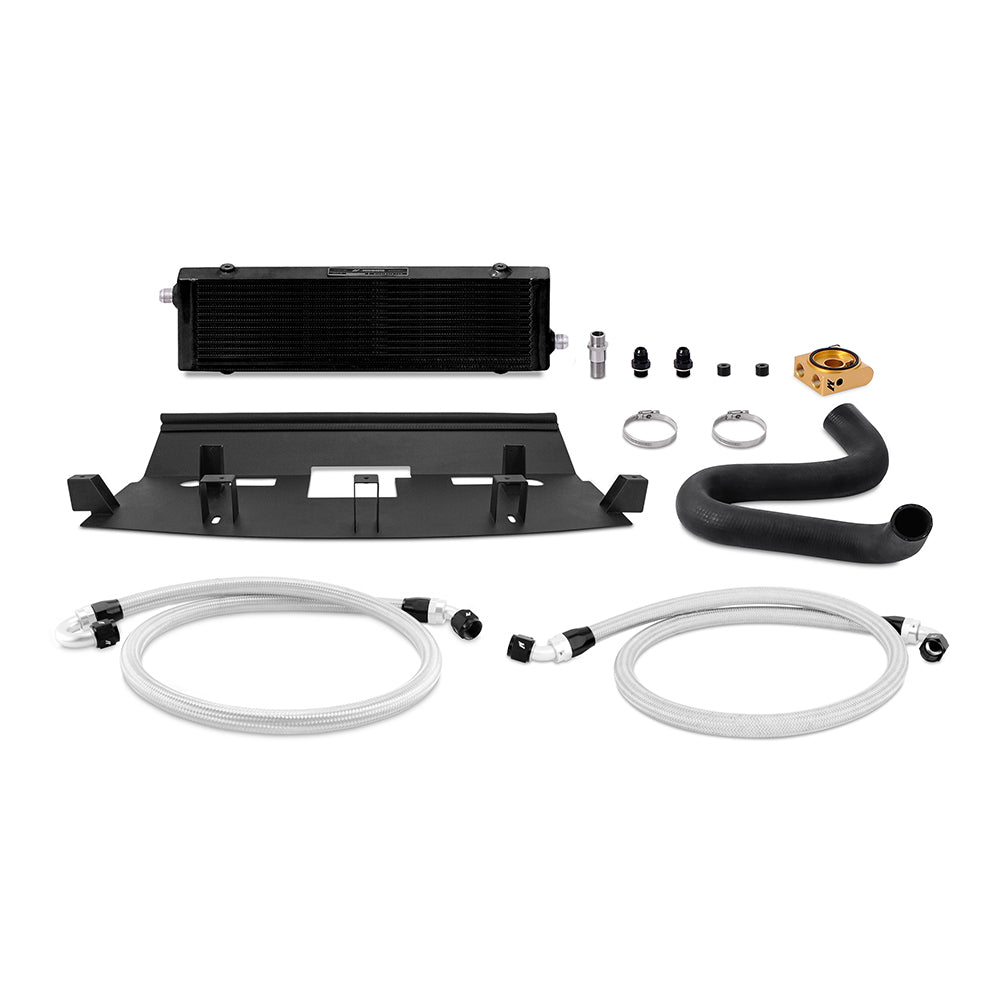 Ford Mustang GT 18+ Oil Cooler Kit Black Thermostatic Mishimoto