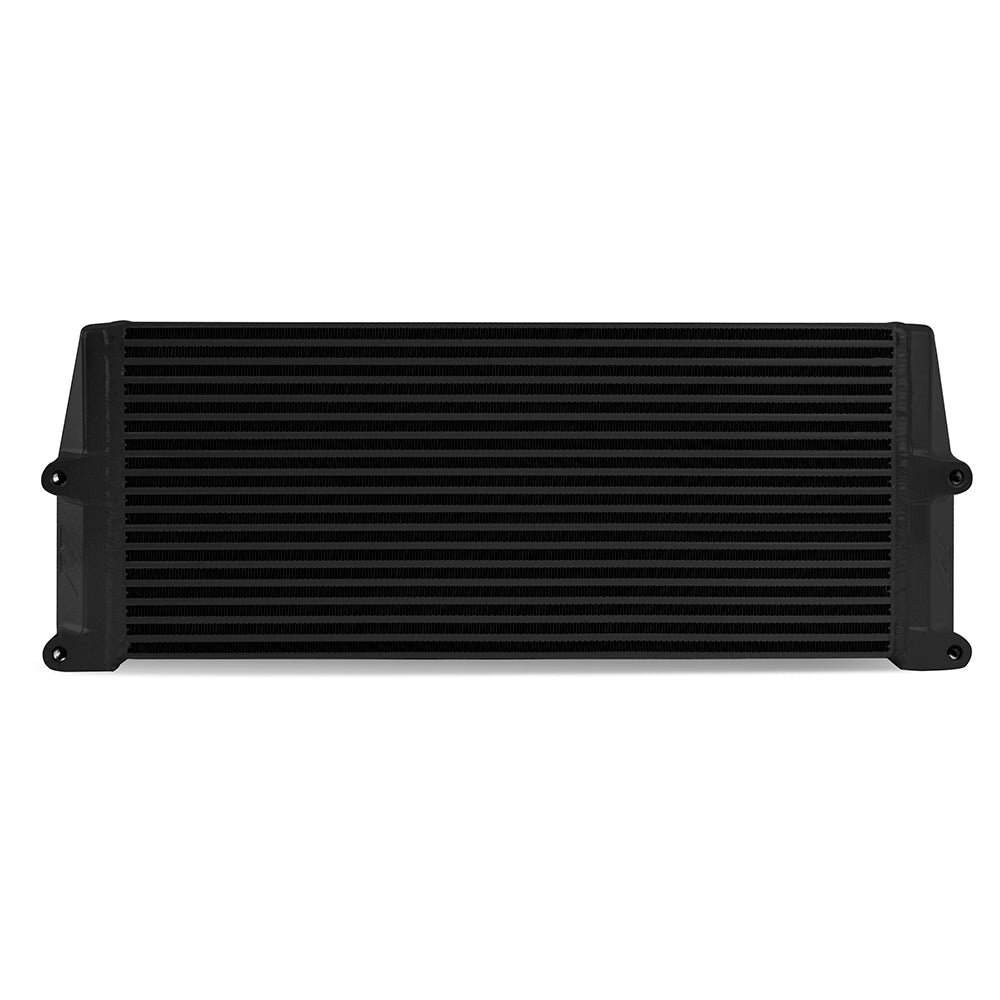 Heavy-Duty Oil Cooler 17" Same-Side Outlets Black Mishimoto