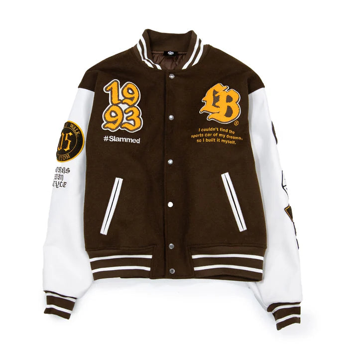 LB LIberty Walk Brown Heavyweight Stadium Jacket