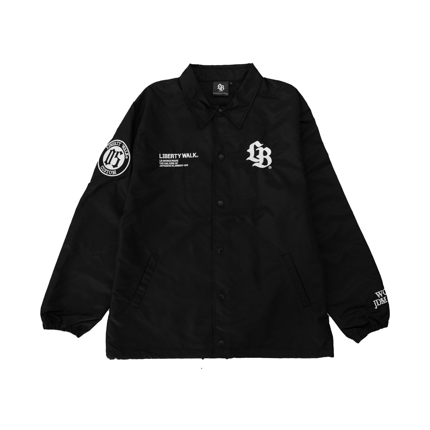 LB Coach Jacket Thorn Logo Black