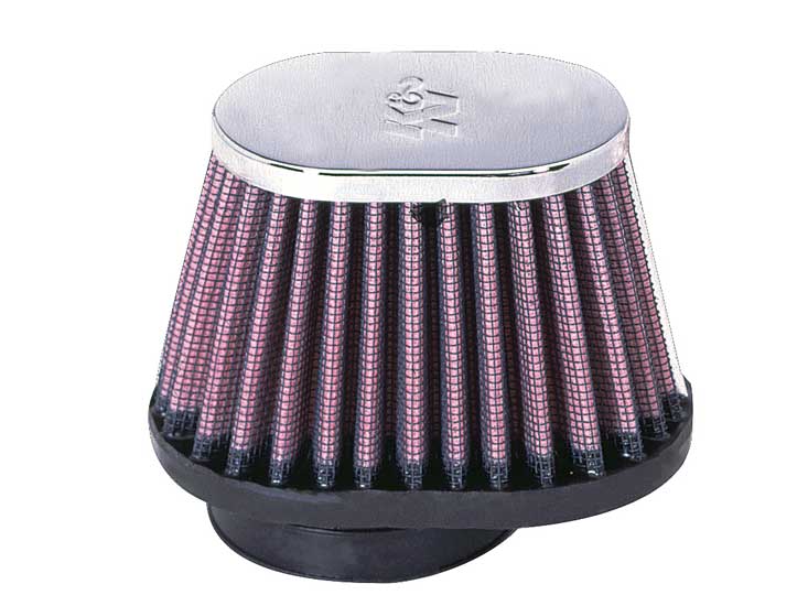K&N - Universal Clamp-On Air Filter - 2"FLG, 4 X 2-23/32"B, 3 X 2"T, 2-3/4"H, OVAL (RC-1820)