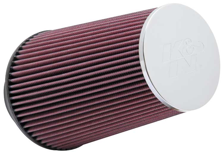 K&N - Universal Clamp-On Air Filter - 3-1/2"ID FLG,6"B,4-1/2"CR T,9"L (RC-3690)