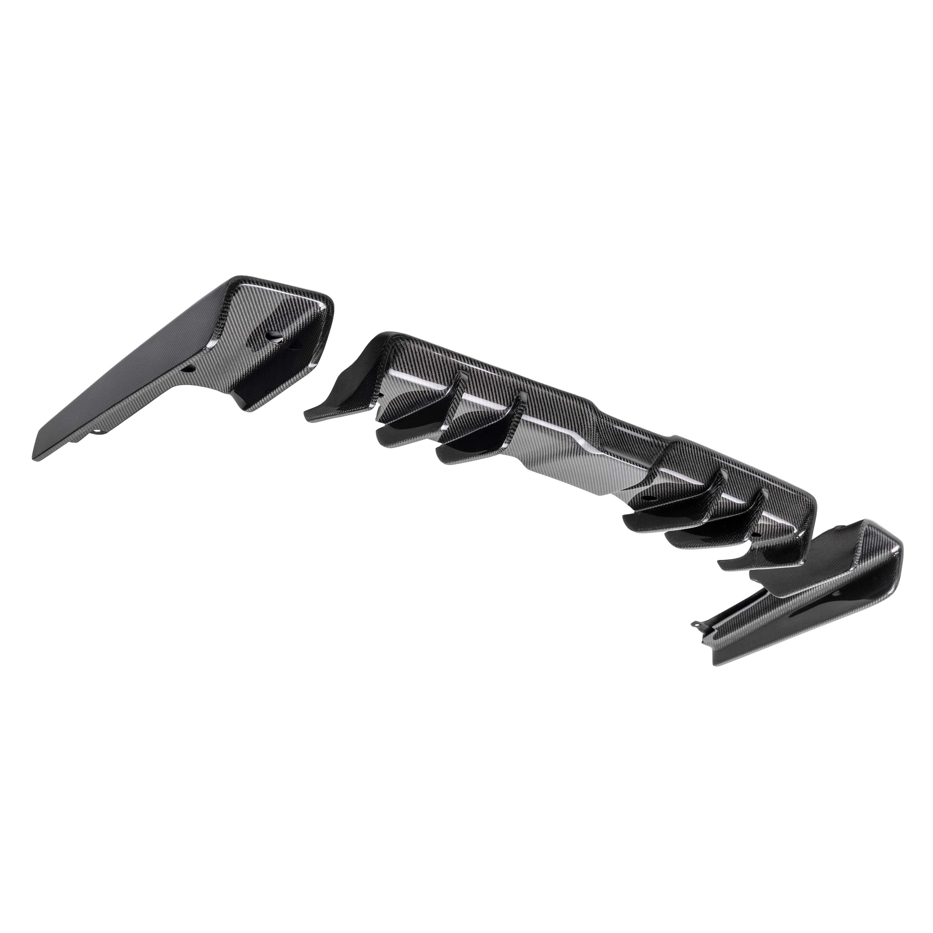 MB-style carbon fiber rear diffuser for 2022-2024 Subaru WRX
