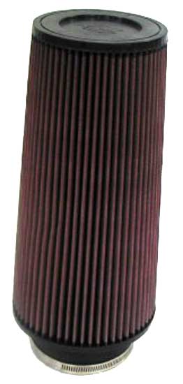 K&N - Universal Clamp-On Air Filter - 4"FLG, 6"OD-B, 4-5/8"OD-T, 12"H (RE-0860)