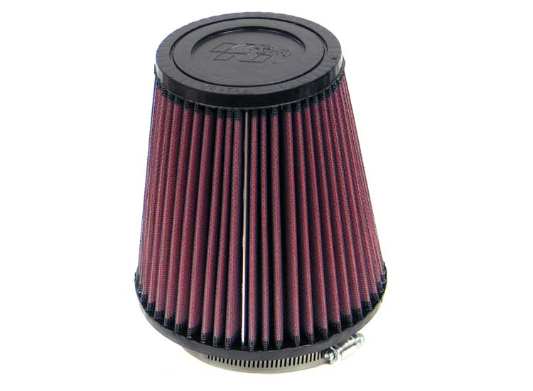 K&N - Universal Clamp-On Air Filter - 3-1/2"10 DEG FLG,5-3/4"B,3-3/4"T,6"H (RF-1031)