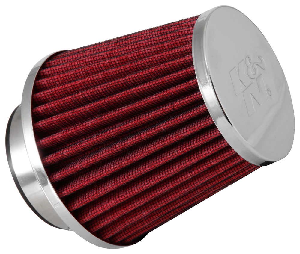 K&N - Universal Clamp-On Air Filter Multi Lingual - 4-1/2"OD B, 4-1/2"H W/2-1/4, 2-1/2, 2-3/4 DIA FLG MULTI LANGUAGE (RG-1003RD-L)