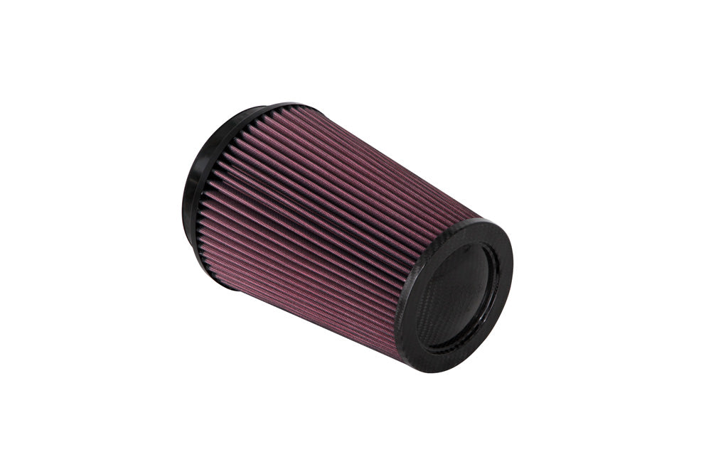 K&N - Universal Air Filter - Carbon Fiber Top - 5"FLG, 6-1/2"B, 5"T, 8-13/16"H (RP-2815)