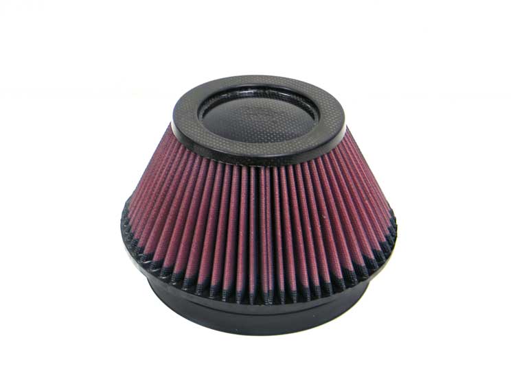K&N - Universal Air Filter - Carbon Fiber Top - 6"FLG, 7-1/2"B, 4-1/2"T, 4"H (RP-4600)