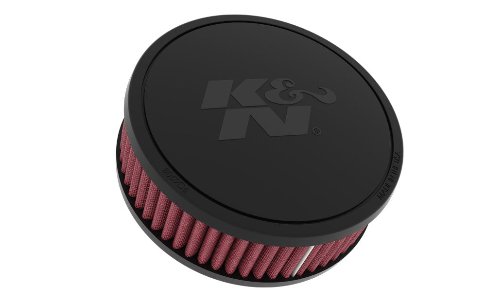 K&N - Universal Clamp-On Air Filter - 2-1/16" O/S FLG, 6"D, 2"H, W/VENT (RU-045V)