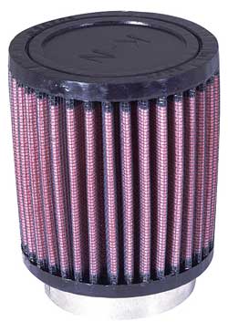 K&N - Universal Clamp-On Air Filter - 2-1/4"FLG, 3-1/2"OD, 4"H (RU-0600)
