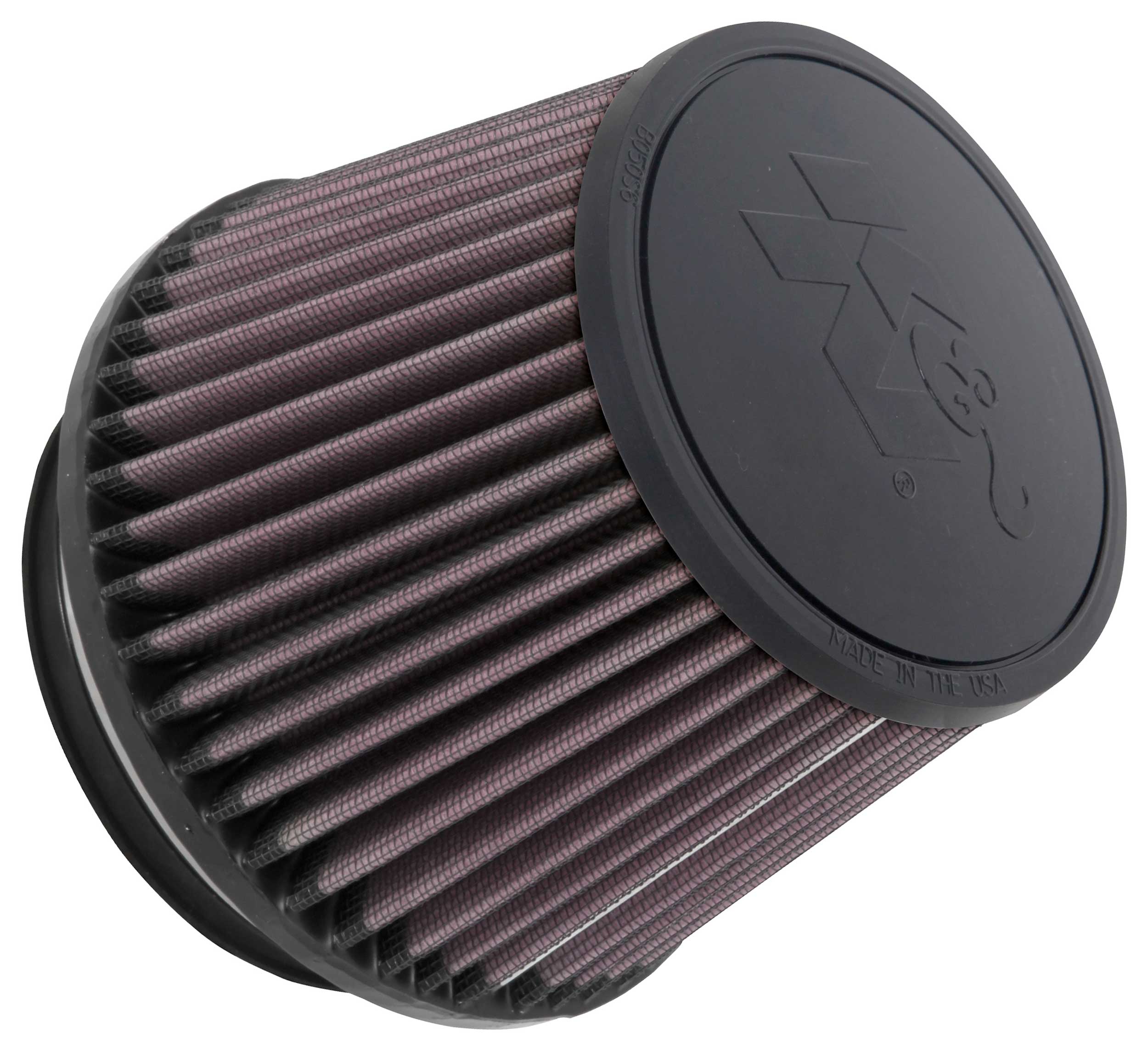 K&N - Universal Clamp-On Air Filter - 4-1/2"FLG, 5-7/8"B, 4-1/2"T, 4-1/2"H (RU-1005)
