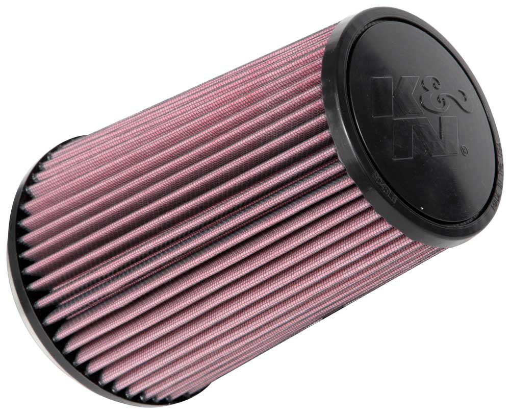 K&N - Universal Clamp-On Air Filter - 4-1/2"FLG, 5-7/8"B, 4-1/2"T, 8-3/8"H (RU-1008)