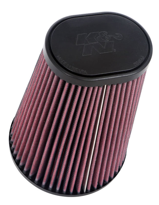 K&N - Universal Clamp-On Air Filter - 4-1/2"FLG, 5-7/8"B, 3-1/4" X 4-1/2"T, 8"H (RU-1021)