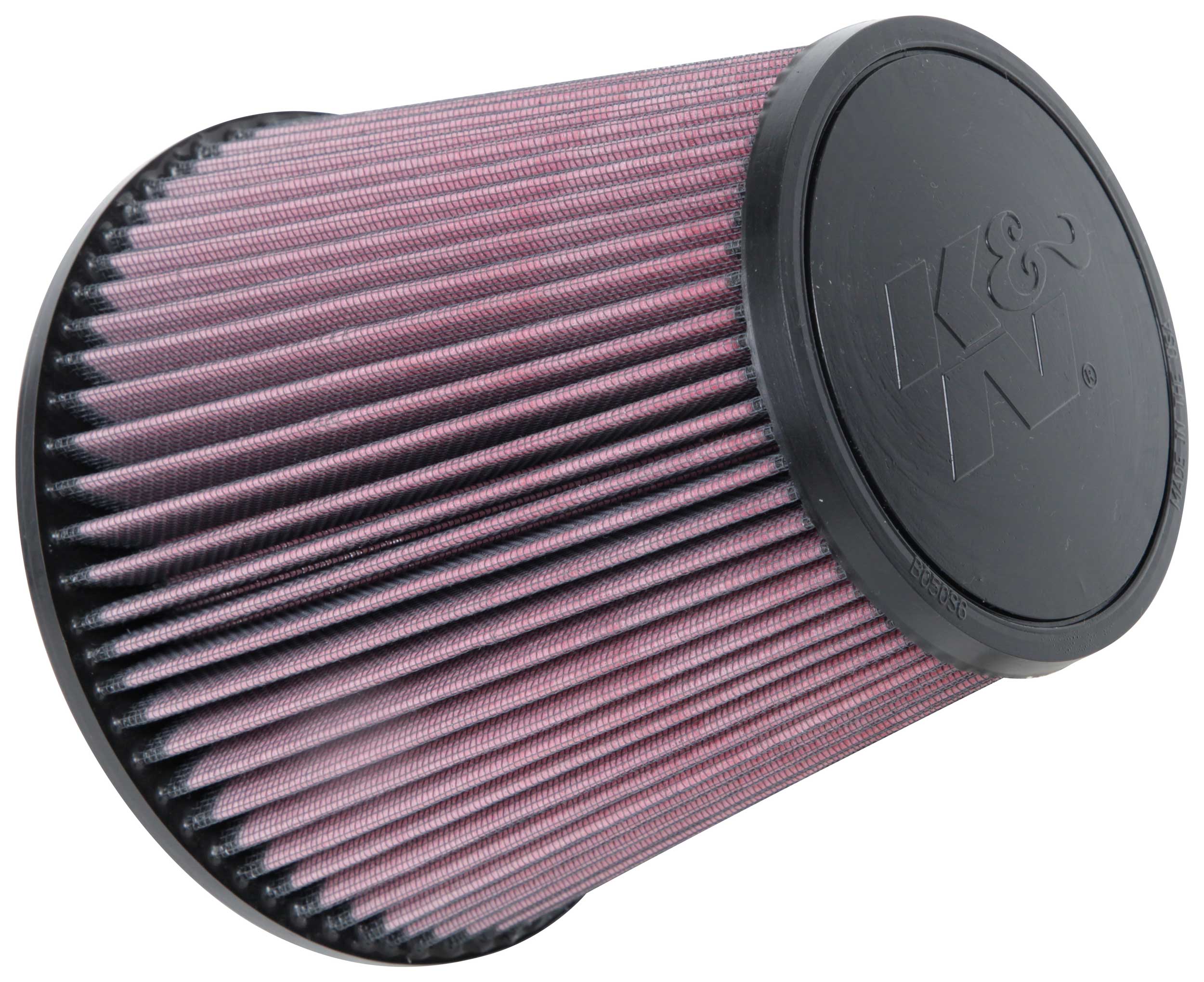 K&N - Universal Clamp-On Air Filter - 3-7/8"FLG, 7-1/2"B, 5"T, 7"H (RU-1029)