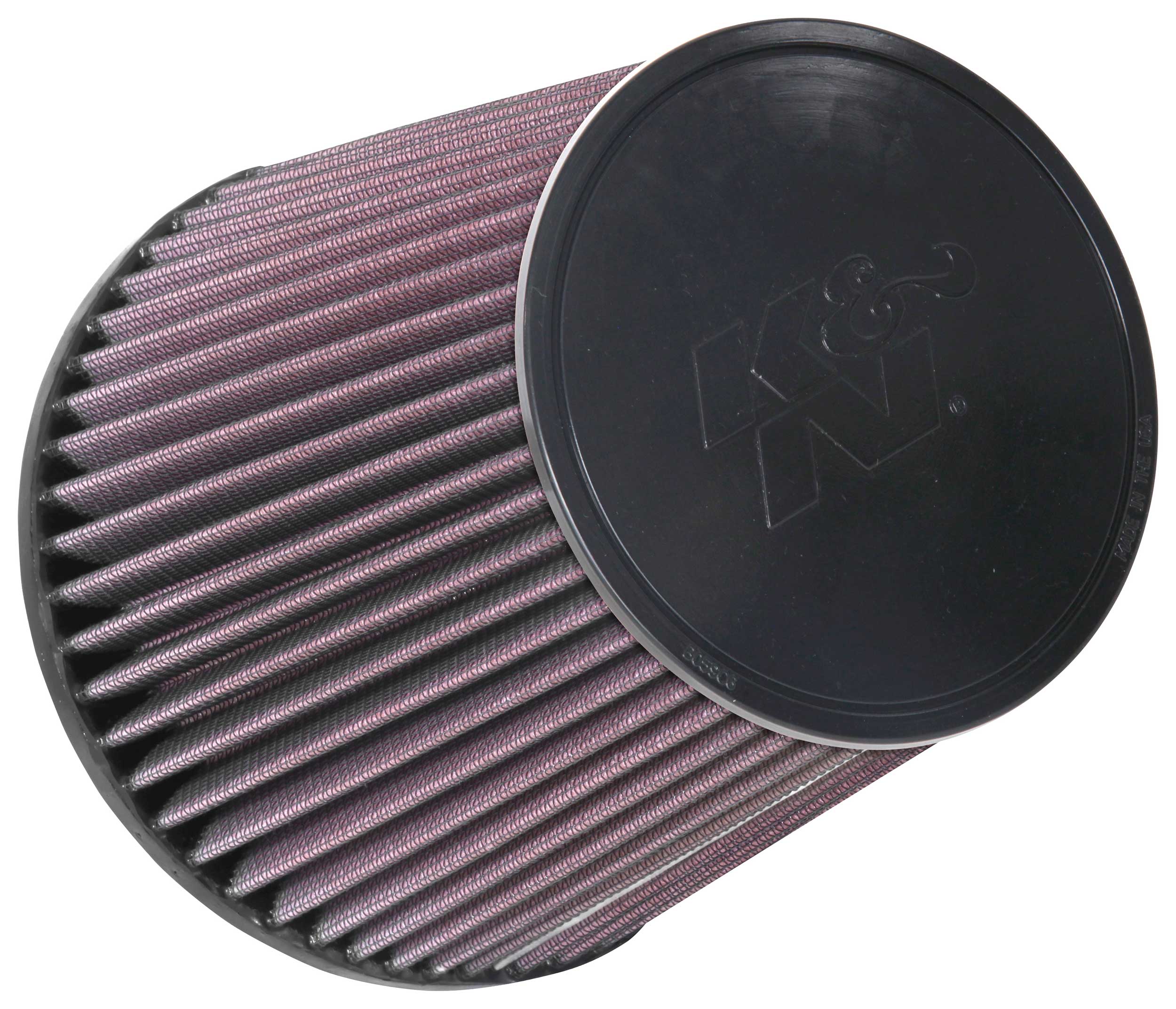 K&N - Universal Clamp-On Air Filter - 5"FLG, 6-1/2"B, 5"T, 6-1/2"H (RU-1037)