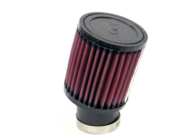 K&N - Universal Clamp-On Air Filter - 1-15/16"20 DEG FLG, 3-1/2"OD, 4"H (RU-1400)