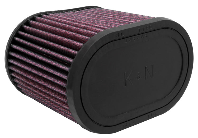 K&N - Universal Clamp-On Air Filter - 2-3/4"FLG, 6-1/4" X 4", 5"H, OVAL (RU-1500)