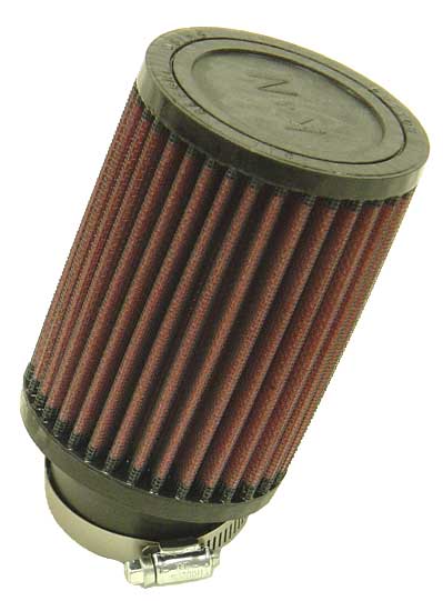 K&N - Universal Clamp-On Air Filter - 2-1/4"20 DEG FLG, 3-1/2"OD, 5"H (RU-1710)