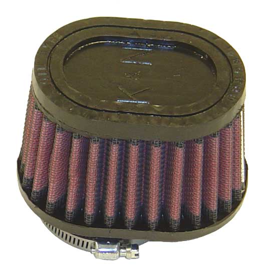 K&N - Universal Clamp-On Air Filter - 2"FLG O/S, 4" X 3", 2-3/4"H, OVAL (RU-1820)