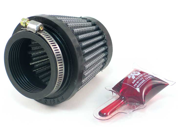 K&N - Universal Clamp-On Air Filter - 1-3/4"FLG, 3"B, 2"T, 2-1/2"H (RU-2690)